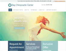 Tablet Screenshot of baychiropracticcenter.com